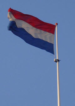 Wehende Flagge der Niederlande
