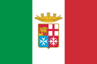 Die italienische Seekriegsflagge