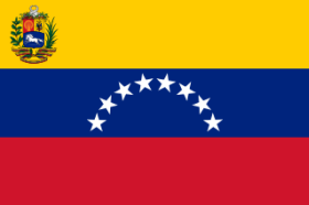 Die venezuelanische Dienst- und Kriegsflagge