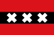 Flagge von Amsterdam