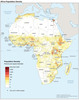 Karte Bevölkerungsverteilung Afrika