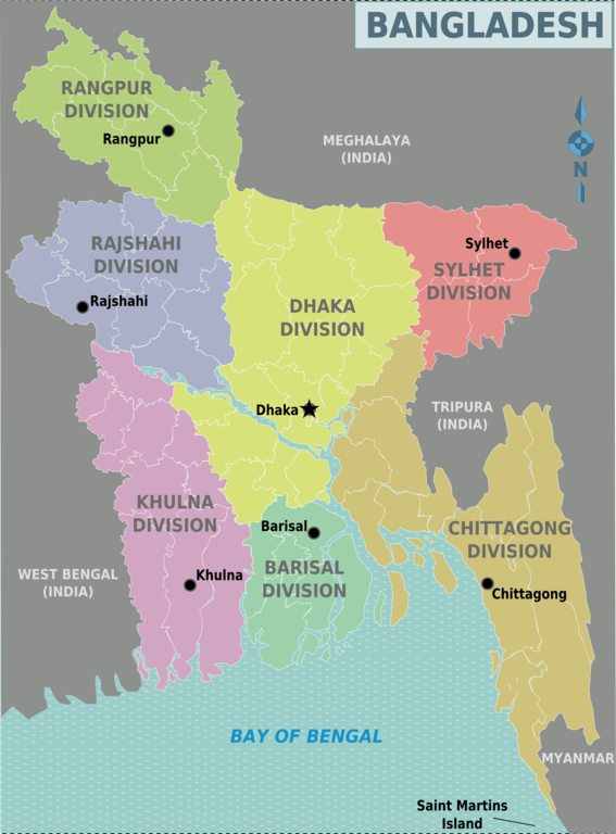 Wikivoyage Karte Bangladesch